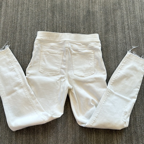 SPANX White Distressed Skinny Jeans - Picture 7 of 9